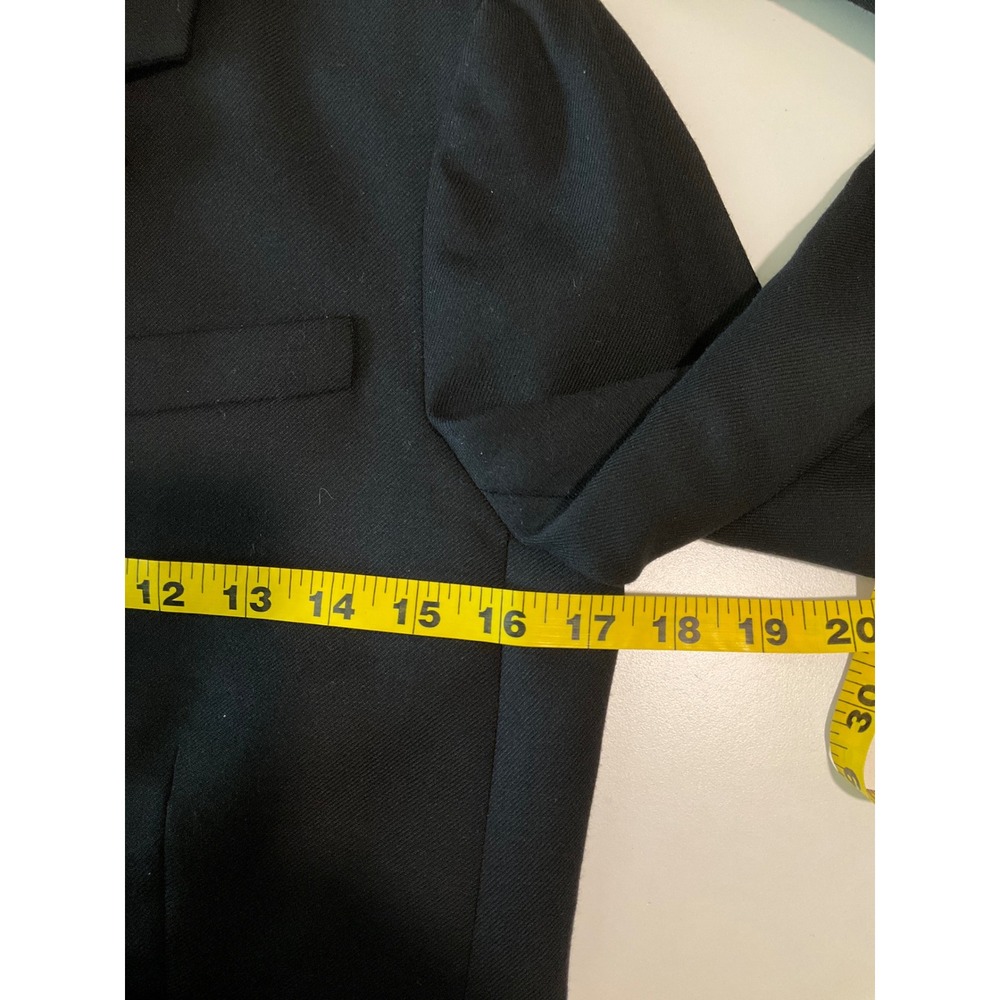 J. Crew Regent Wool Blazer Black Single Button‎ Academia Preppy Old Money 2 - Picture 5 of 8